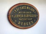 Schraubendampfer: Fabrikschild
