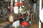 Dampfmaschine: Zylinder im Vordergrund