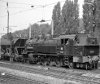 Dampflokomotive: 93 1201, rangiert Güterwagen; Bf Horrem