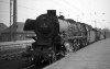 Dampflokomotive: 01 1058 vor E 524, Lokwechsel Bf Wanne-Eickel