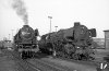 Dampflokomotive: 01 1074, steht neben 03 1054; Bw Münster