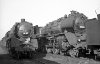 Dampflokomotive: 03 167 mit Unfallschaden; Bw Rheine