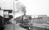 Dampflokomotive: 44 1360, vor Güterzug; Bf Münster Hbf