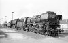 Dampflokomotive: 01 134, Lok wird von 44 1136 geschoben; Bw Rheine