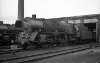 Dampflokomotive: 01 021, noch mit Schildern; Bw Köln Deutzerfeld
