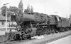Dampflokomotive: 50 1221, vor Zug; Bf Radolfzell