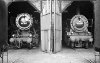 Dampflokomotive: 50 1858, neben 38 3822; Bw Radolfzell