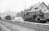 Dampflokomotive: 94 1249, 94 1377 und 94 1268; Bf Baiersbronn