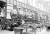Dampflokomotive: 55 4220, in Ausbesserung; AW Lingen Werkhalle