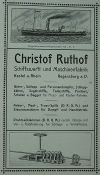 Christof Ruthof, Schiffswerften u. Maschinen-Fabrik, Kom.-Ges.: Christof Ruthof