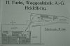 H. Fuchs Waggon-Fabrik Aktiengesellschaft: H. Fuchs Waggon-Fabrik Aktiengesellschaft: Lageplan