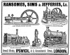 Ransomes, Sims & Jefferies Ltd.: Anzeige für Dampfmaschinen und Dampfwinden