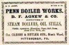 Pennsylvania Boiler Works, D. F. Agnew: Anzeige