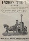West Point Engine and Machine Co.: West Point Engine and Machine Co.: Werbeblatt mit Lokomobile