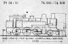 Skizze der T 11 (Preußen) = 74.0 (DR)