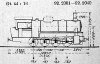 Skizze der R 4/4 (Pfalzbahn) = 92.20 (DR)