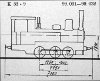 Skizze der T 33 (1908) (Preußen) = 99 031-32 (DR)