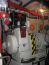 Dampfmaschine: Dampfmotor: Generator im Hintergrund