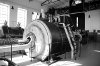 Dampffördermaschine: Zylinder der rechten Maschinenhälfte